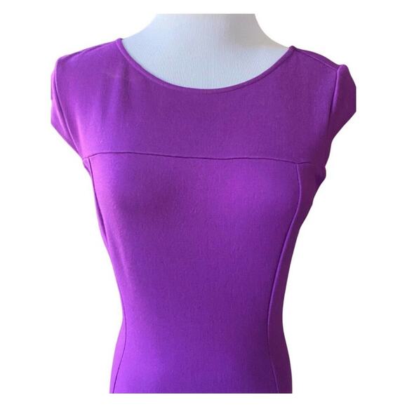 Kate Young For Target Drop Waist Dress Purple Size 2 Stretch - Picture 2 of 6